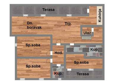 Cetvorosoban stan, Sremska Kamenica, Centar, prodaja, 113m2, 256580e, id978867